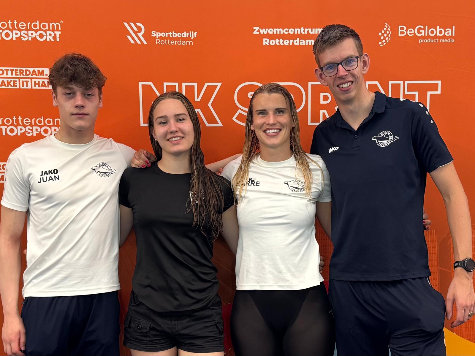 Orca-zwemmers in actie tijdens NK Sprint